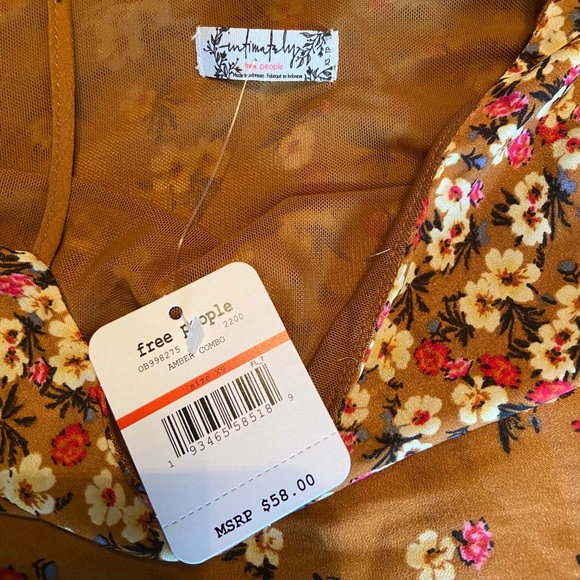 Free People NWT Floral Tank Top - Picture 1 of 2